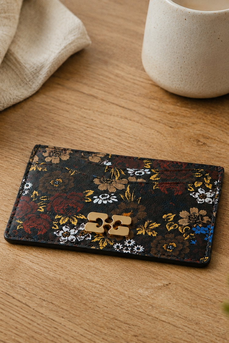 Ganni - Kortholder - Chocolate Plum - Bou Cardholder B3010373