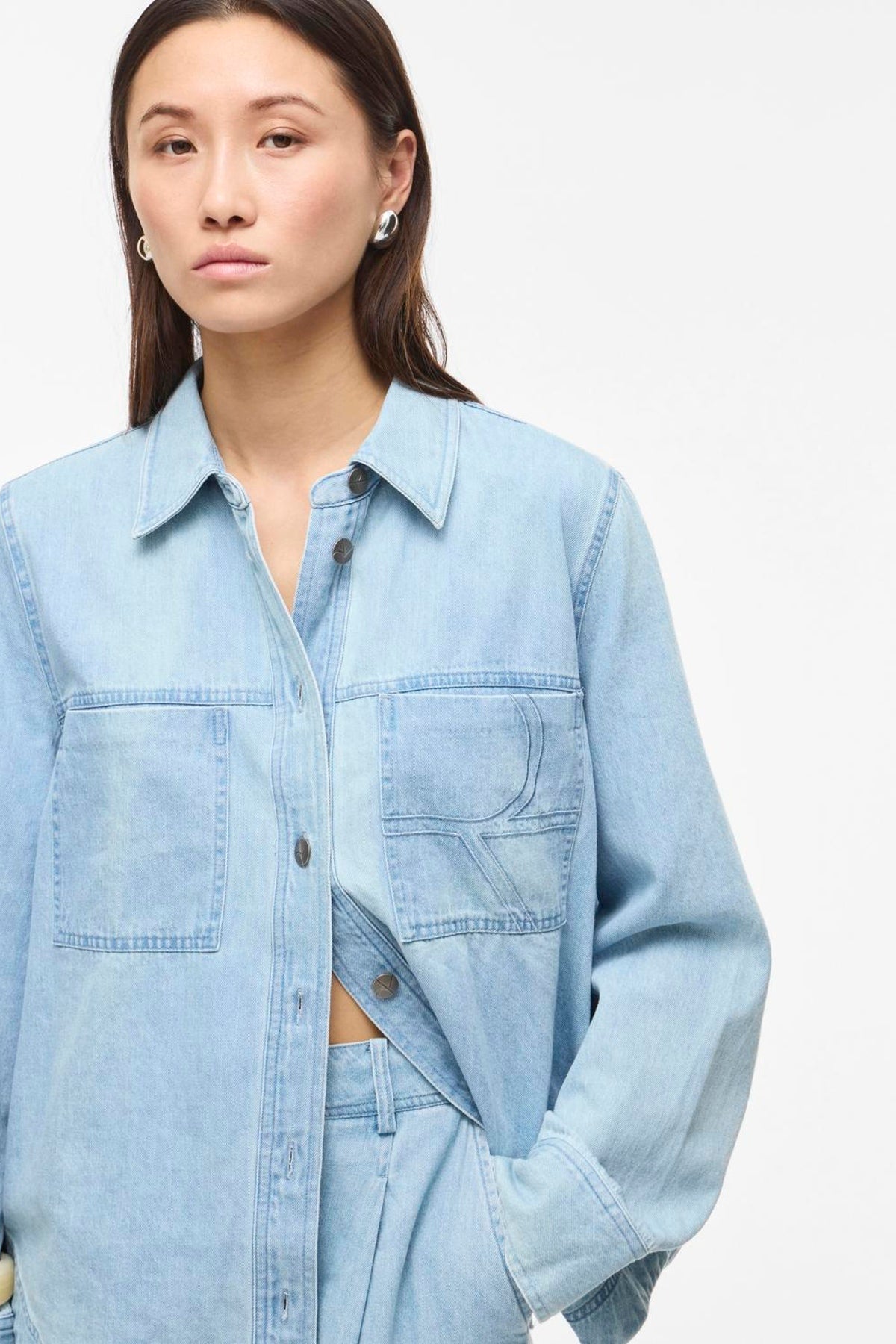 Rouge Edit - Skjorte - Light blue denim - Roufrancie mae