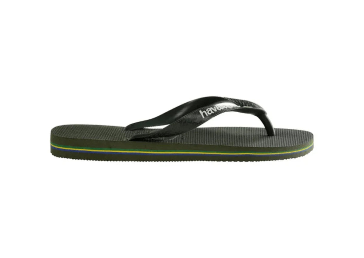 HAVAIANAS Sko HAVAIANAS - Brasil Logo Olive Green - Klipklapper