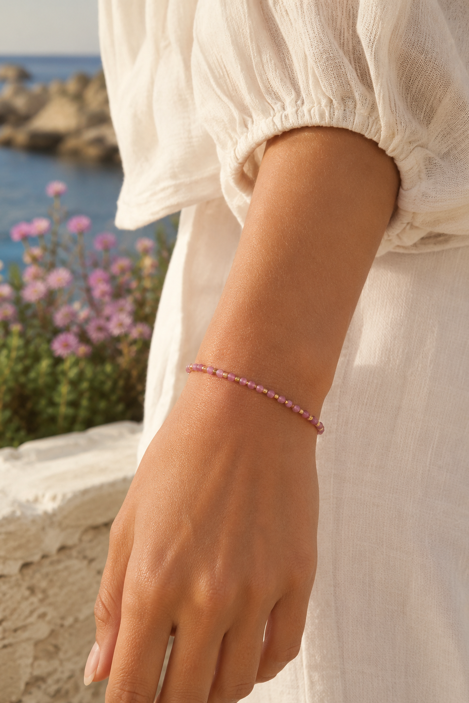 IBU Jewels - Armbånd - Pink Tourmalin - Lulu Liv - AQ06