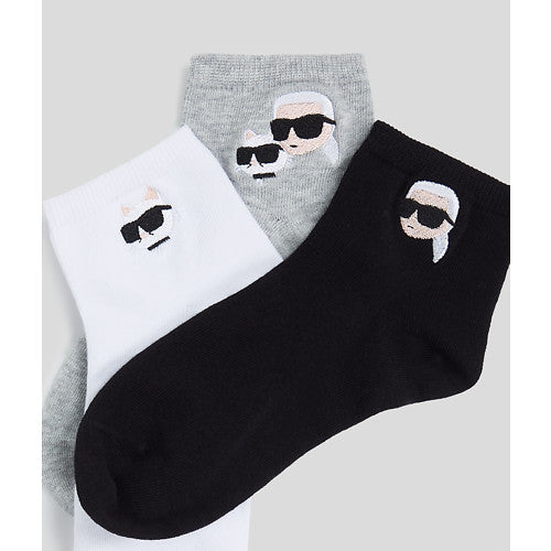 Karl Lagerfeld - Strømper - Ikon Short socks - 3 pack