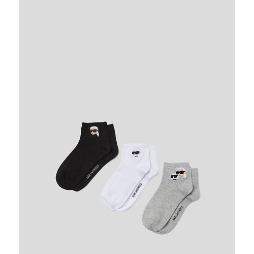 Karl Lagerfeld - Strømper - Ikon Short socks - 3 pack