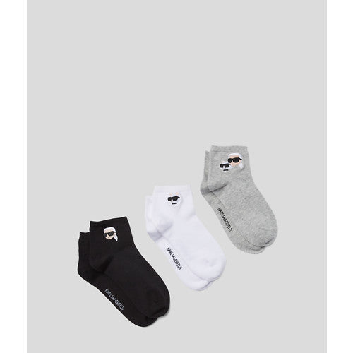 Karl Lagerfeld - Strømper - Ikon Short socks - 3 pack