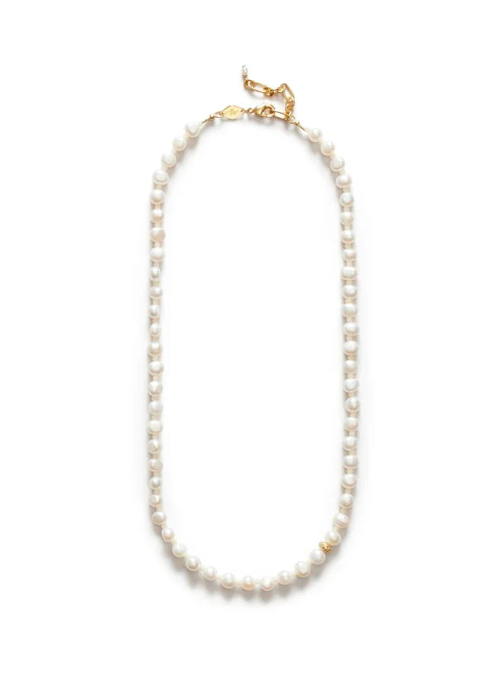 Anni Lu - Halskæde - Gold - Petite Stellar Pearly - Stilkompagniet.dk