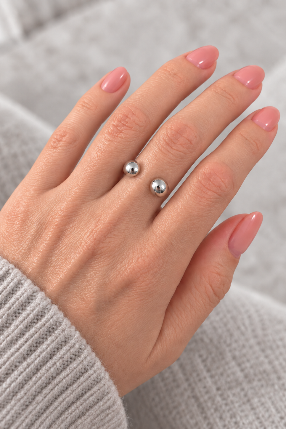 Narvon til en ring fra Andcopenhagen i Titanium Steel