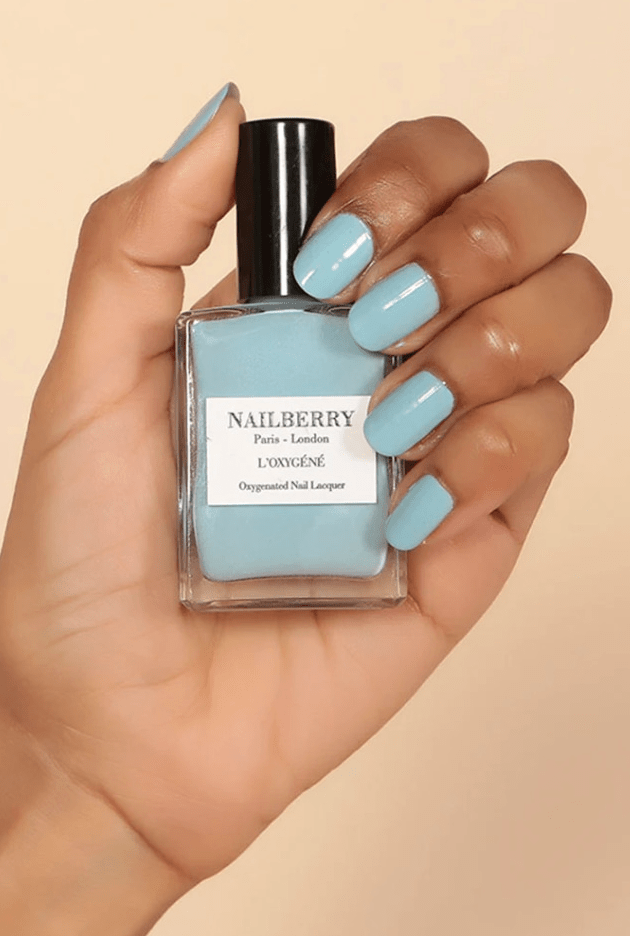 Pastel blå neglelak - Charleston - Nailberry sss