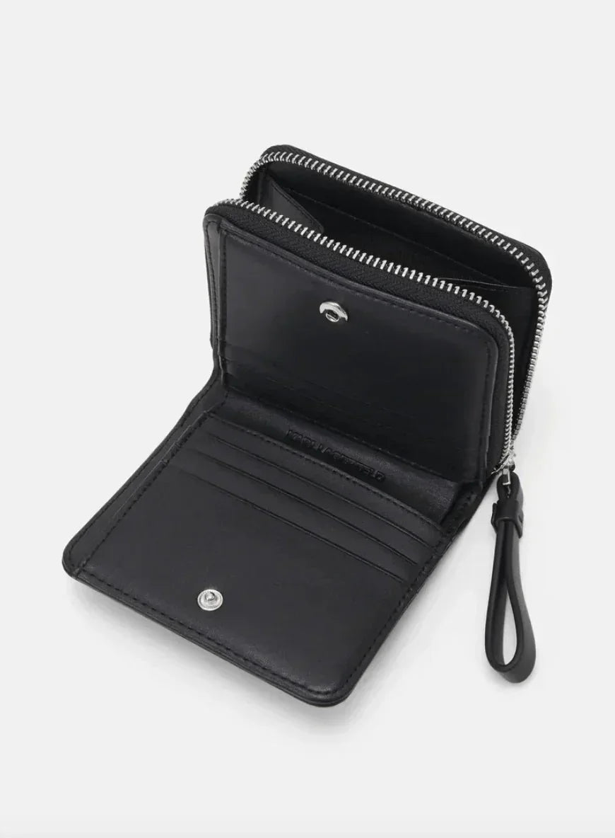Pung - Black - SKUARE MD BFLD WLLT GRAINY - Karl Lagerfeld