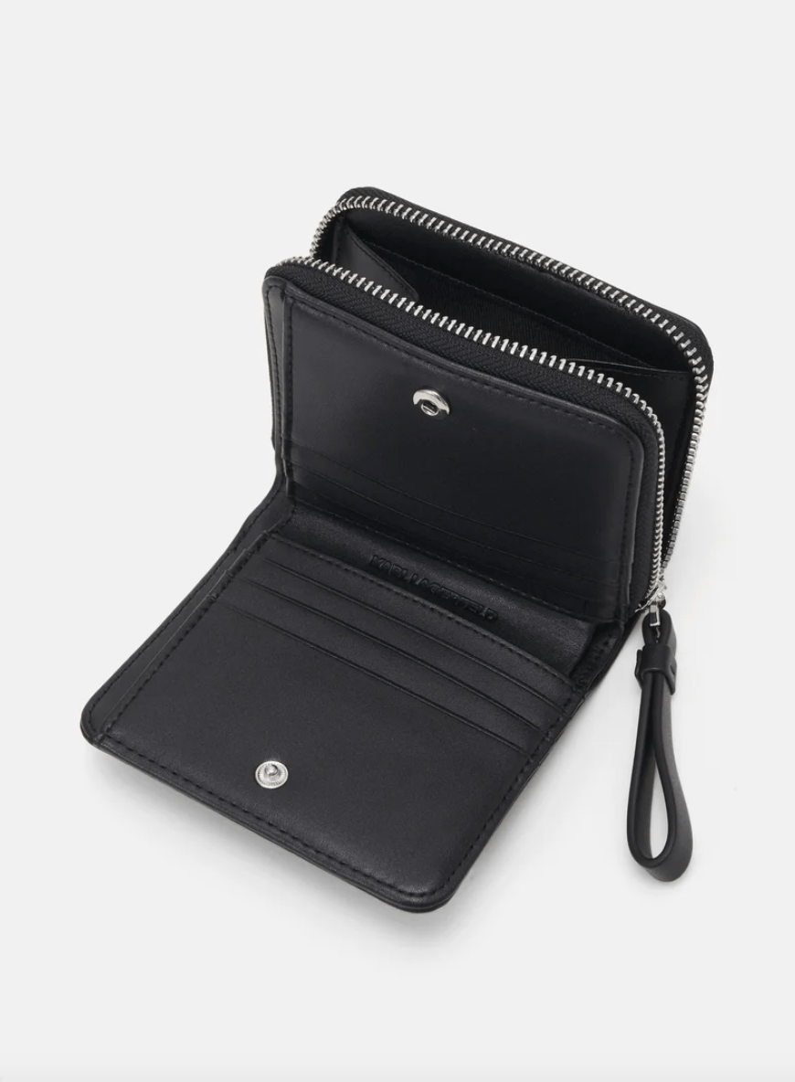 Karl Lagerfeld tasker & punge Pung - Black - SKUARE MD BFLD WLLT GRAINY - Karl Lagerfeld