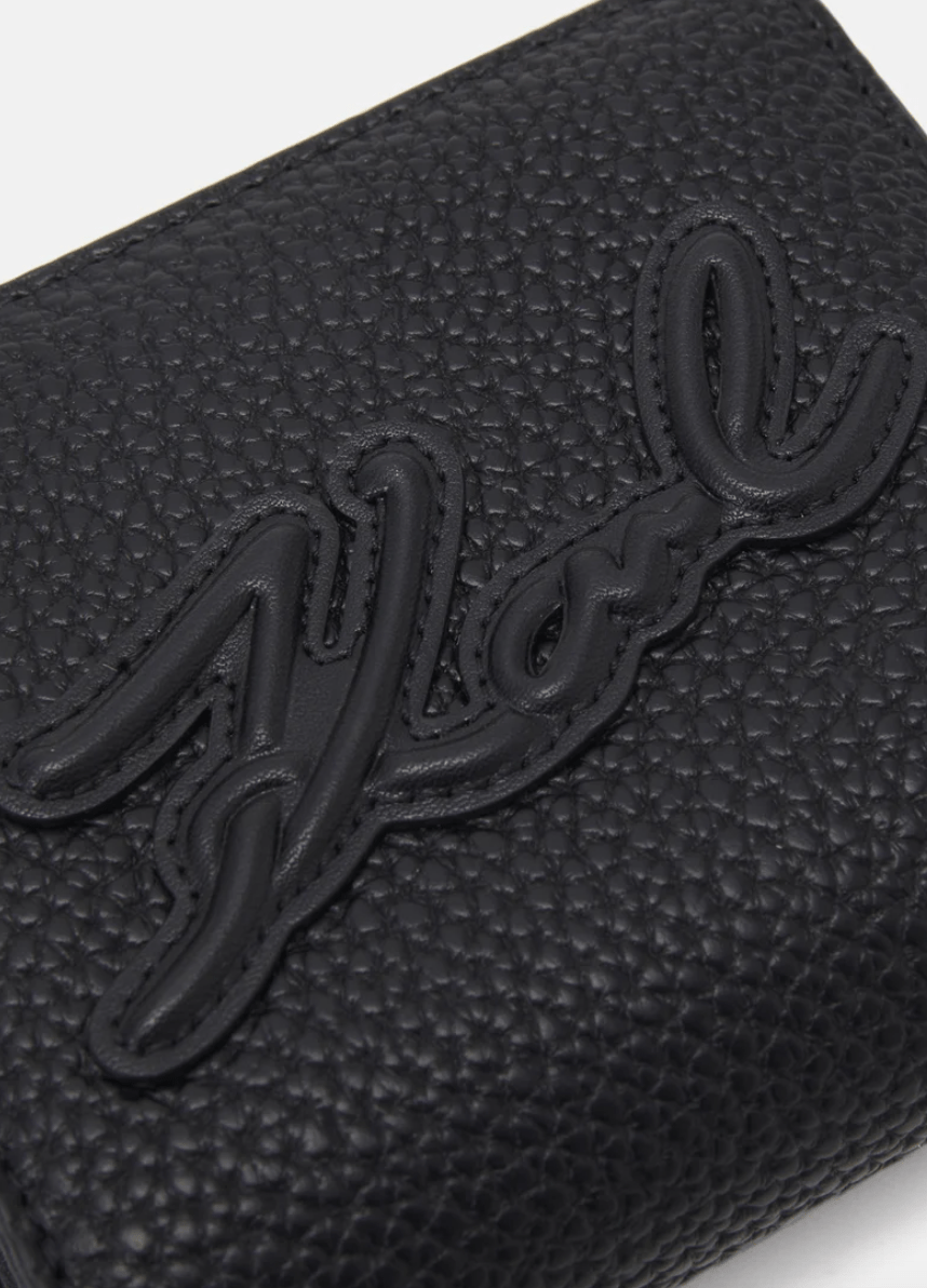 Karl Lagerfeld tasker & punge Pung - Black - SKUARE MD BFLD WLLT GRAINY - Karl Lagerfeld