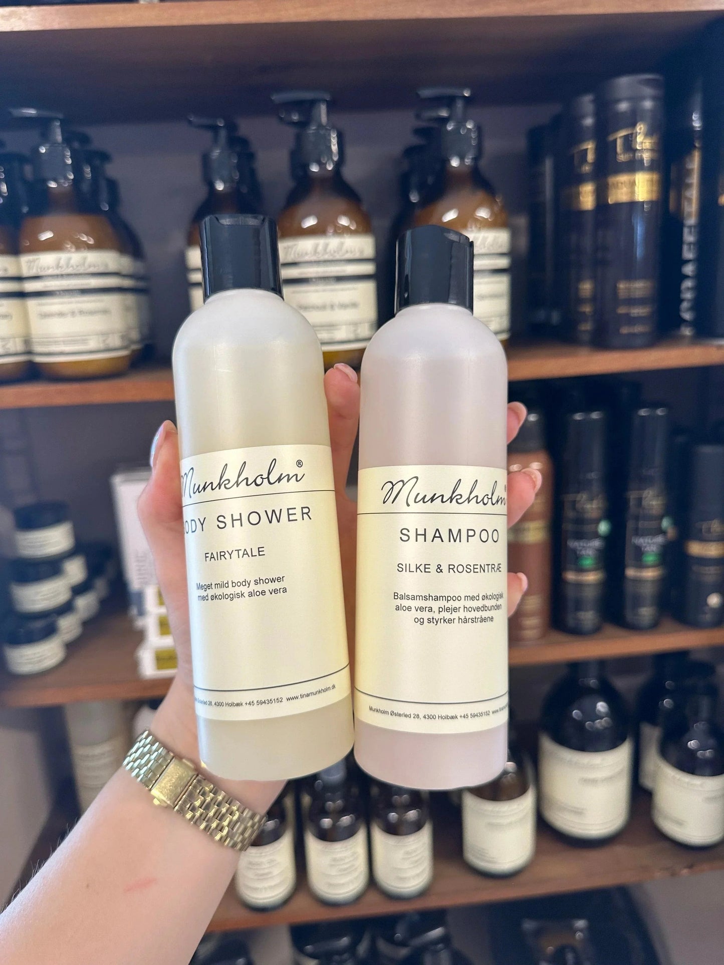 Shampoo - Silke og rosentræ - 250 ml. - Munkholm