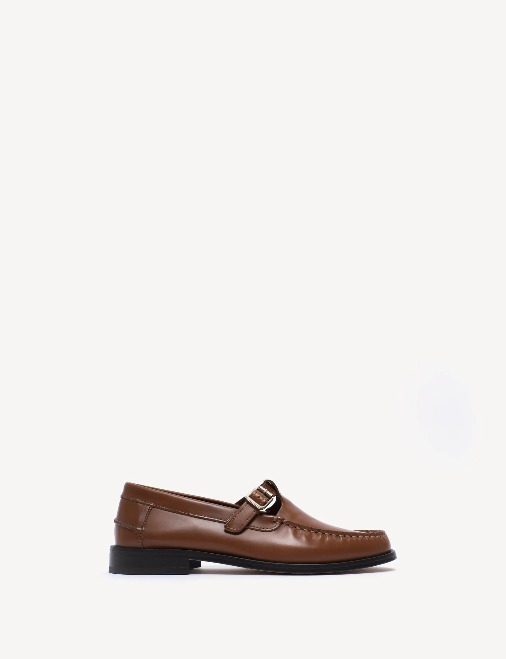 Dico - Læder Loafers - Hazelnut - T-Bar