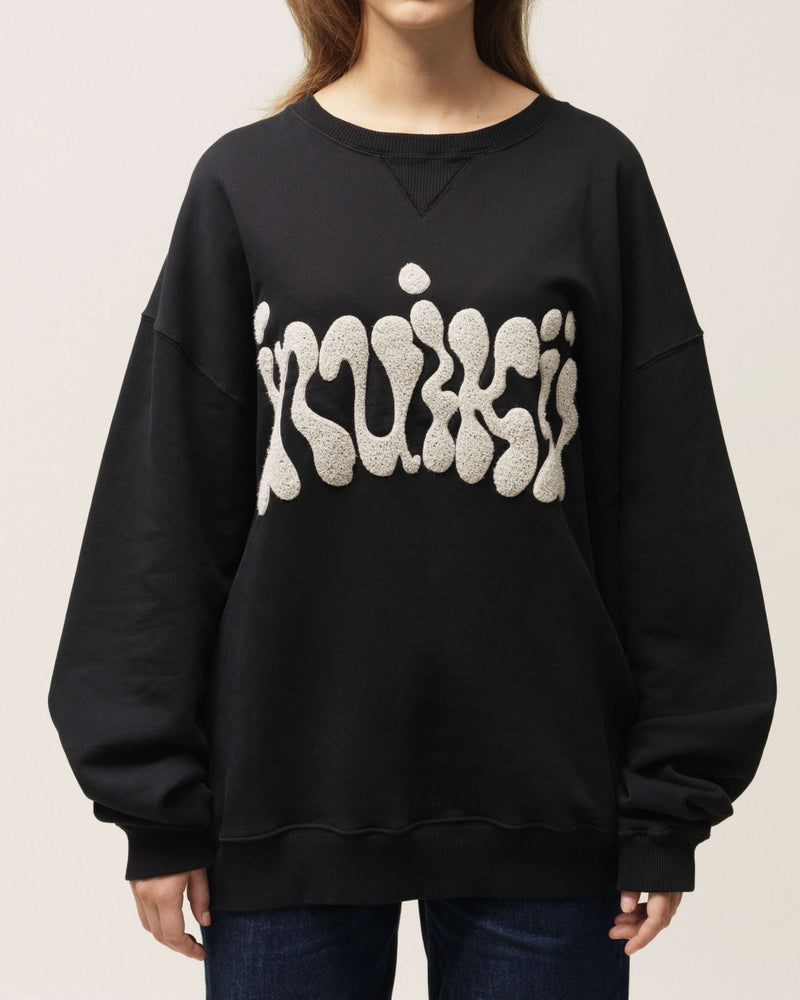 Inuikii - Sweatshirt - Black - Flock Logo