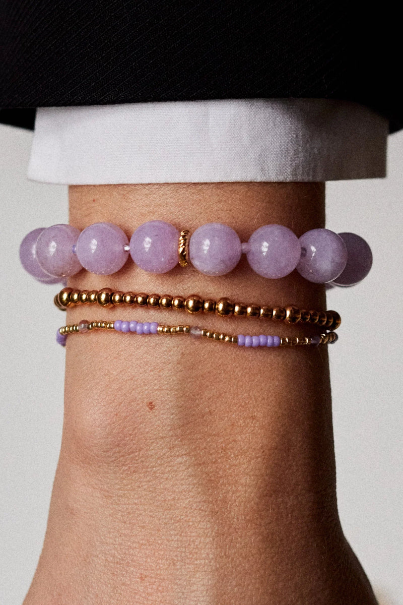 Anni Lu - Armbånd - Lilac - Ball Bracelet