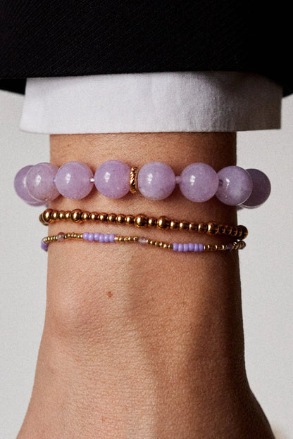 Anni Lu - Armbånd - Lilac - Ball Bracelet