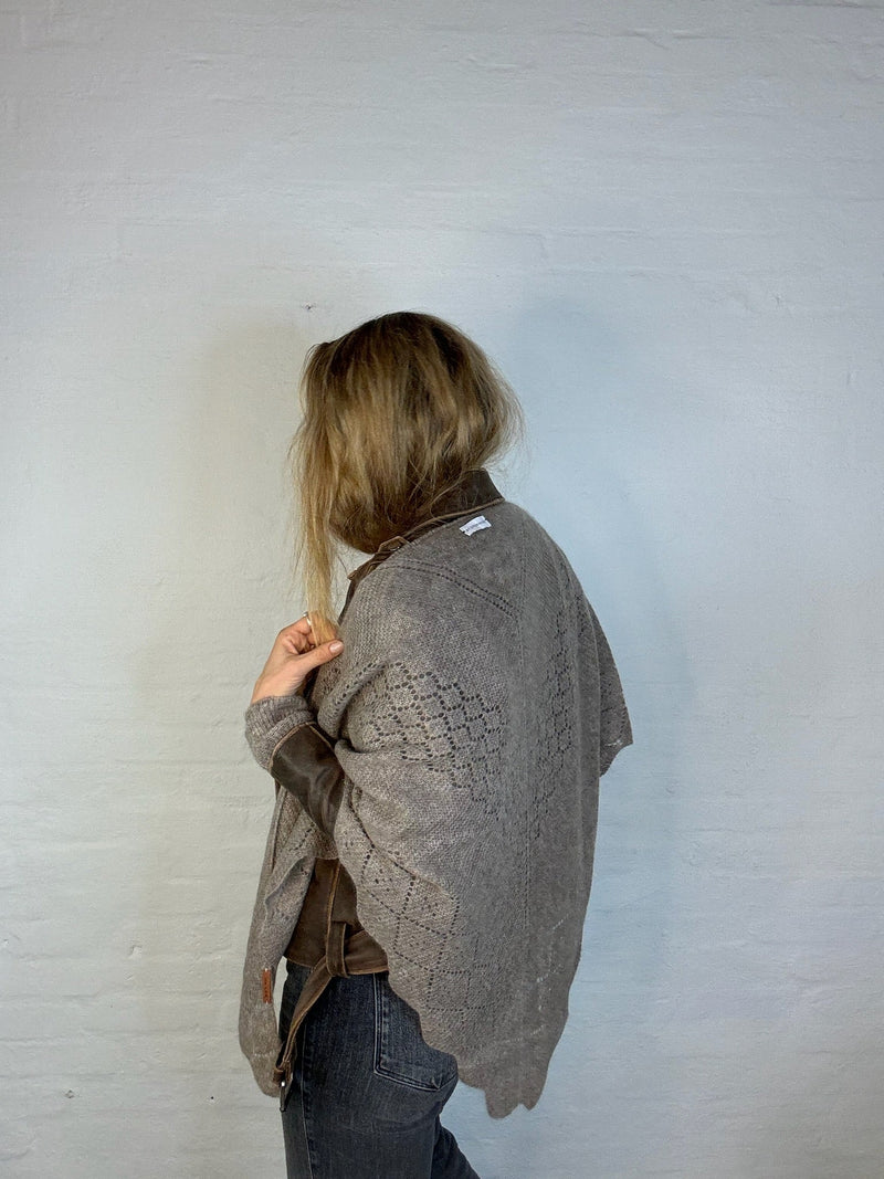 Triangle trinity cashmeretøklæde stor 100% Cashmere Khaki - Andcopenhagen