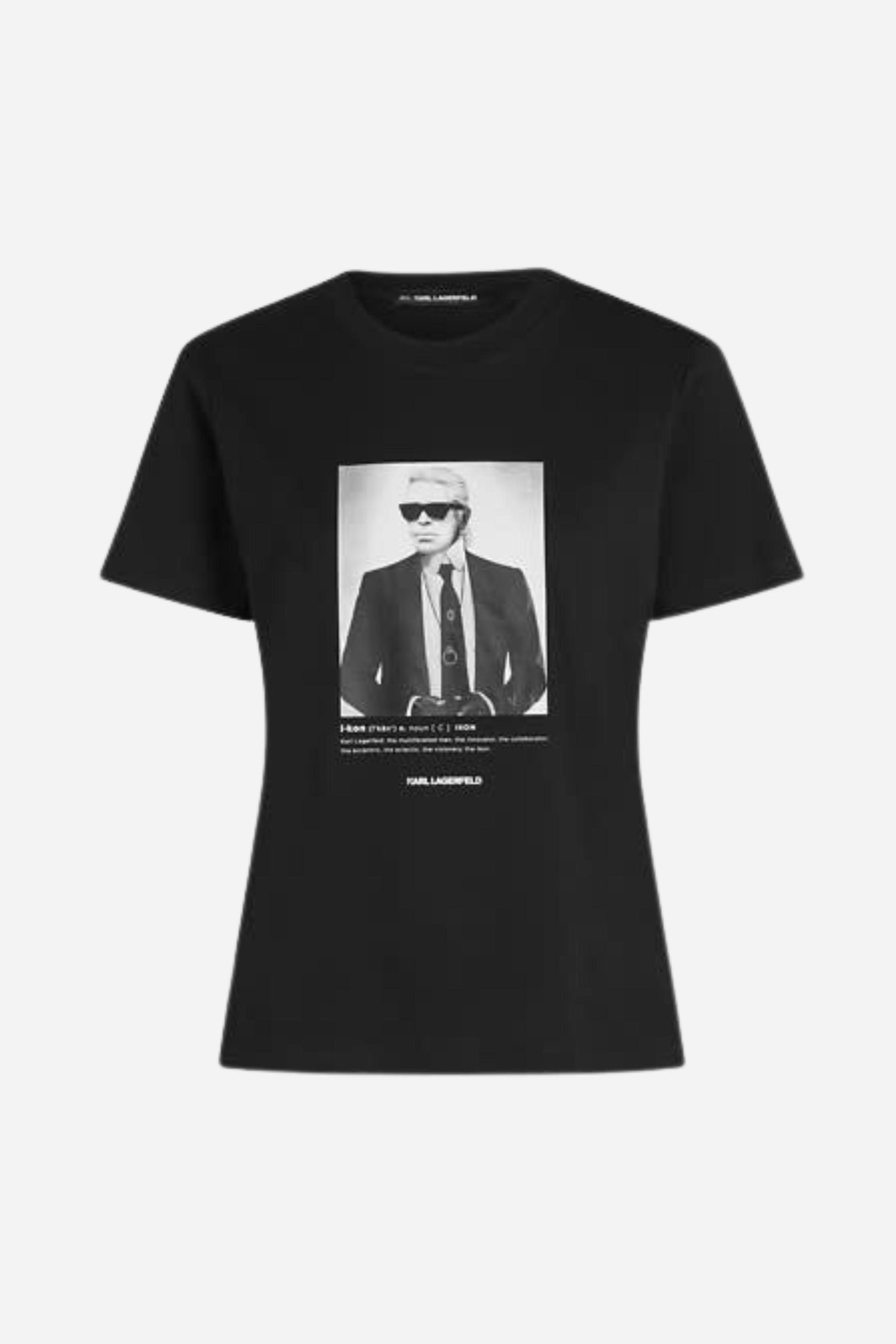 Karl Lagerfeld - T-shirt - Sort - Portrait