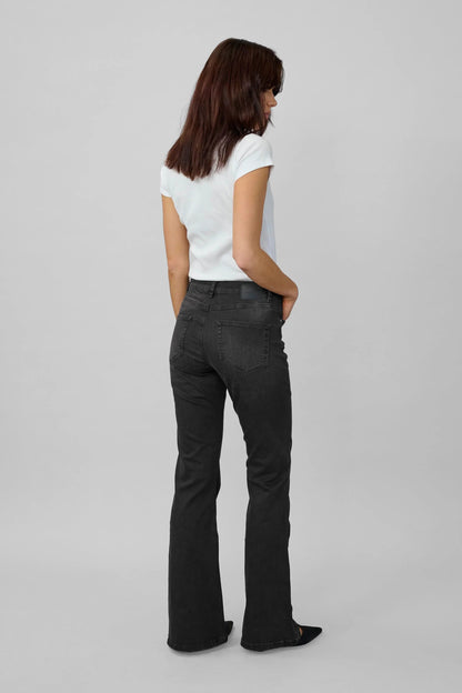 My Essential Wardrobe - Jeans - Black Wash - 06 The Dekota Bootcut - Stilkompagniet.dk