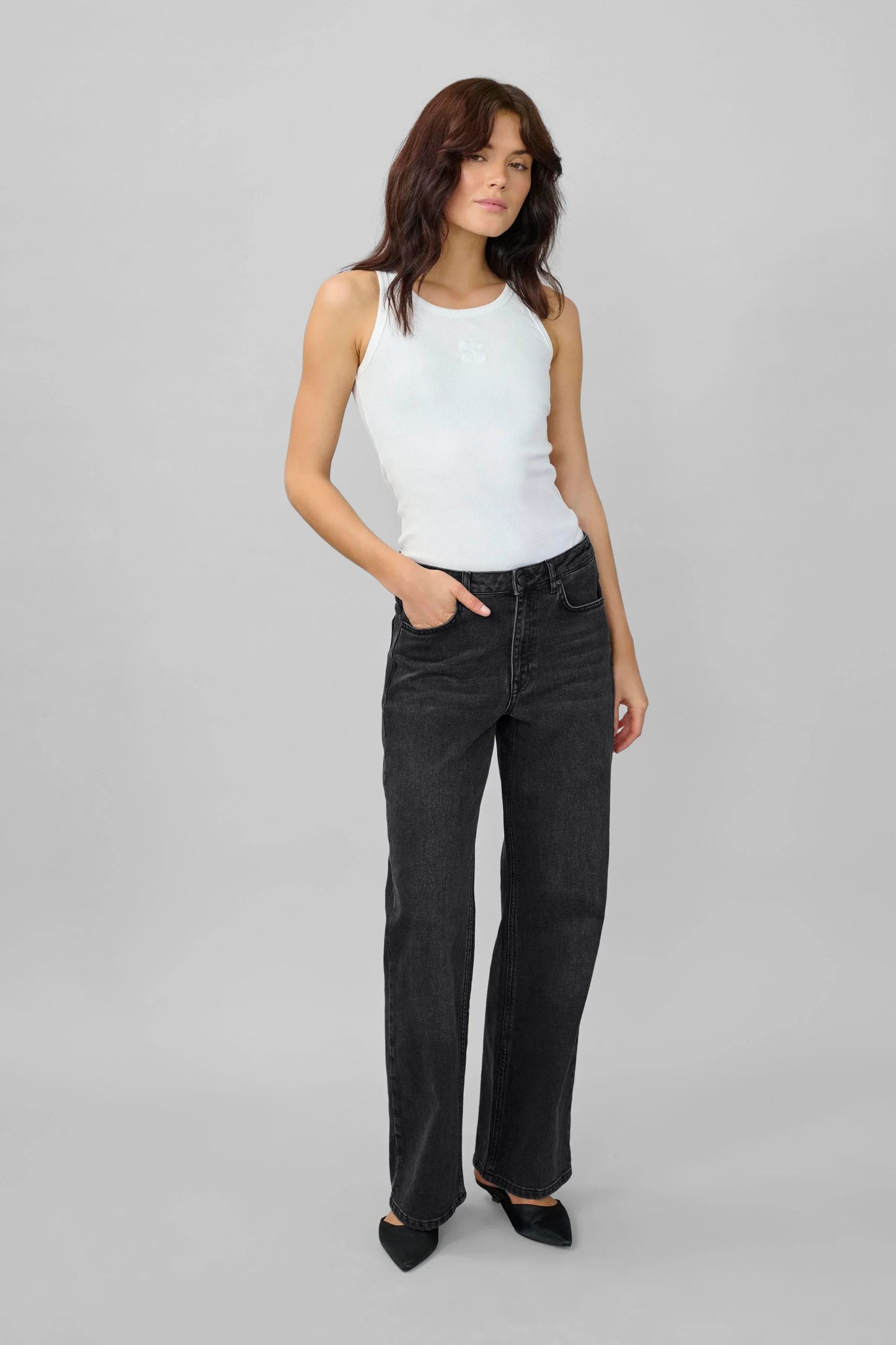 My Essential Wardrobe - Jeans - Black Retro Wash - 05 The Louis 139 - Stilkompagniet.dk