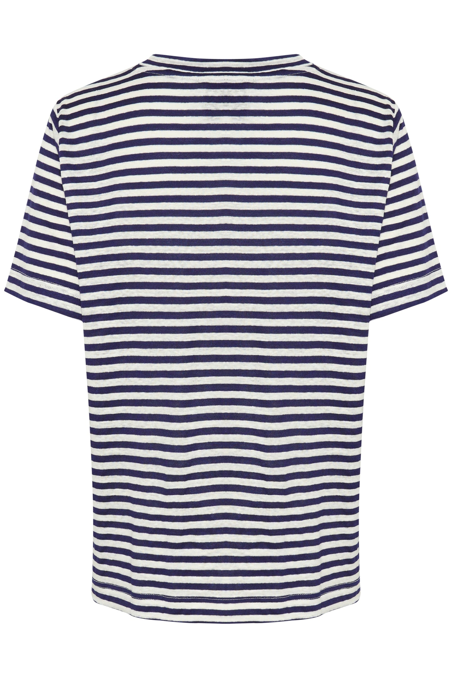 My Essential Wardrobe - T-shirt - Dark Sapphire Blue Striped - Lisa