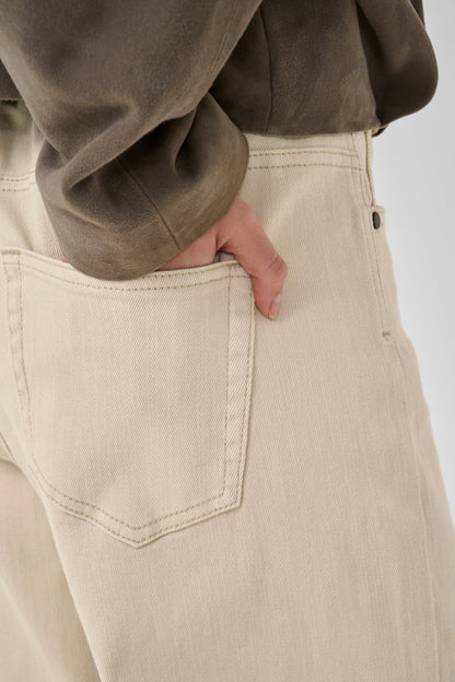 My Essential Wardrobe - Jeans - Oatmeal - 35 The Louis High Wide