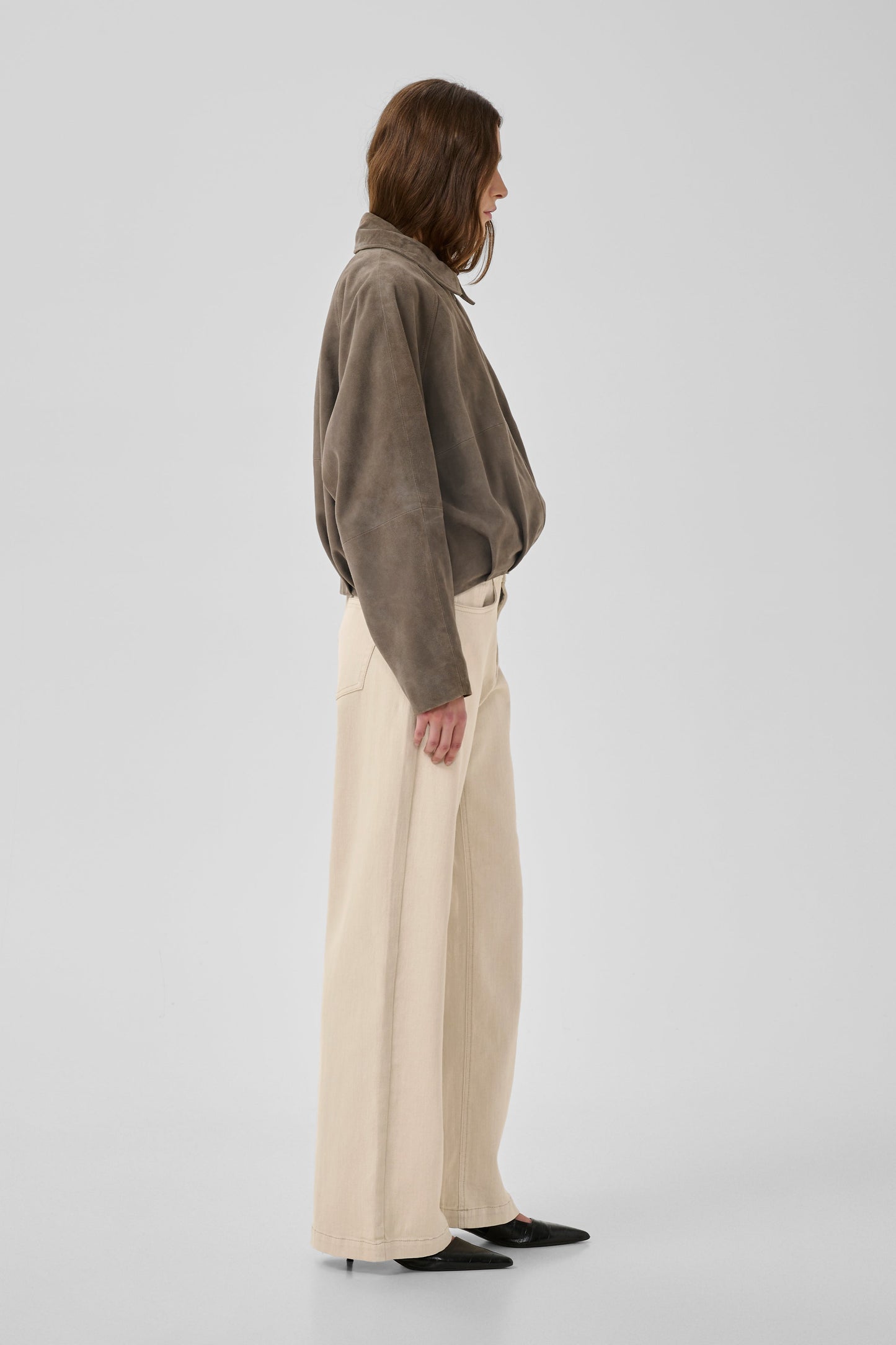 My Essential Wardrobe - Jeans - Oatmeal - 35 The Louis High Wide