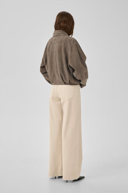 My Essential Wardrobe - Jeans - Oatmeal - 35 The Louis High Wide