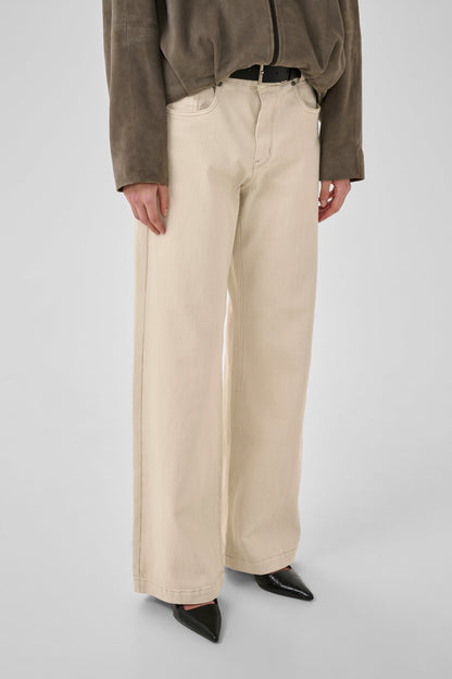 My Essential Wardrobe - Jeans - Oatmeal - 35 The Louis High Wide