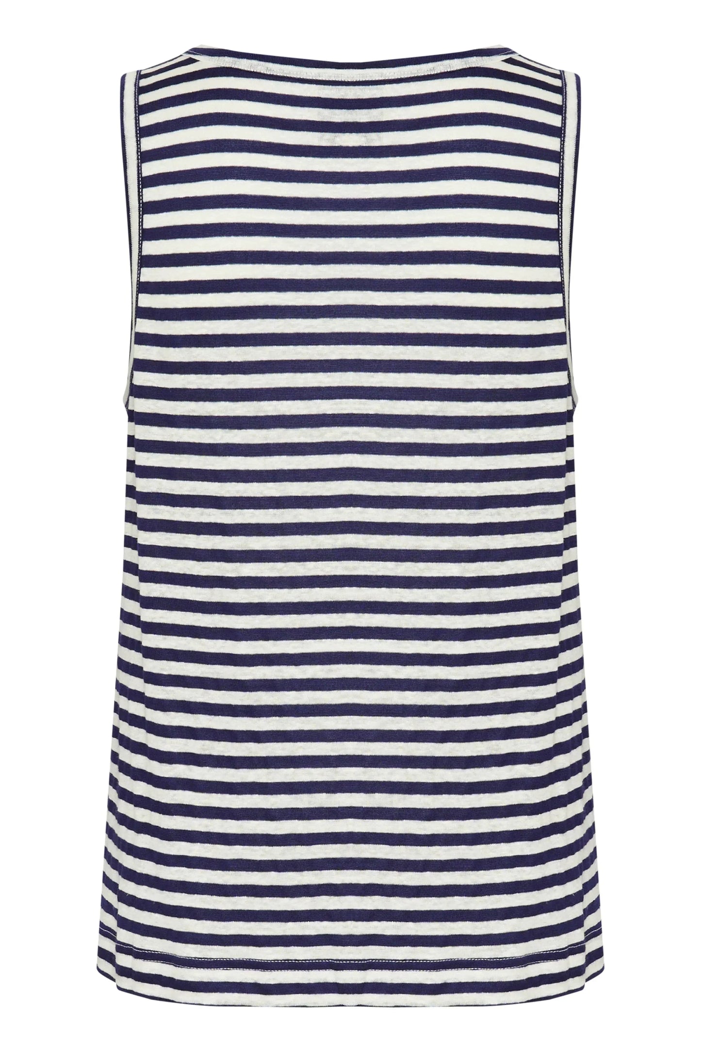 My Essential Wardrobe - Top - Dark Sapphire Blue Striped - Lisa - Stilkompagniet.dk