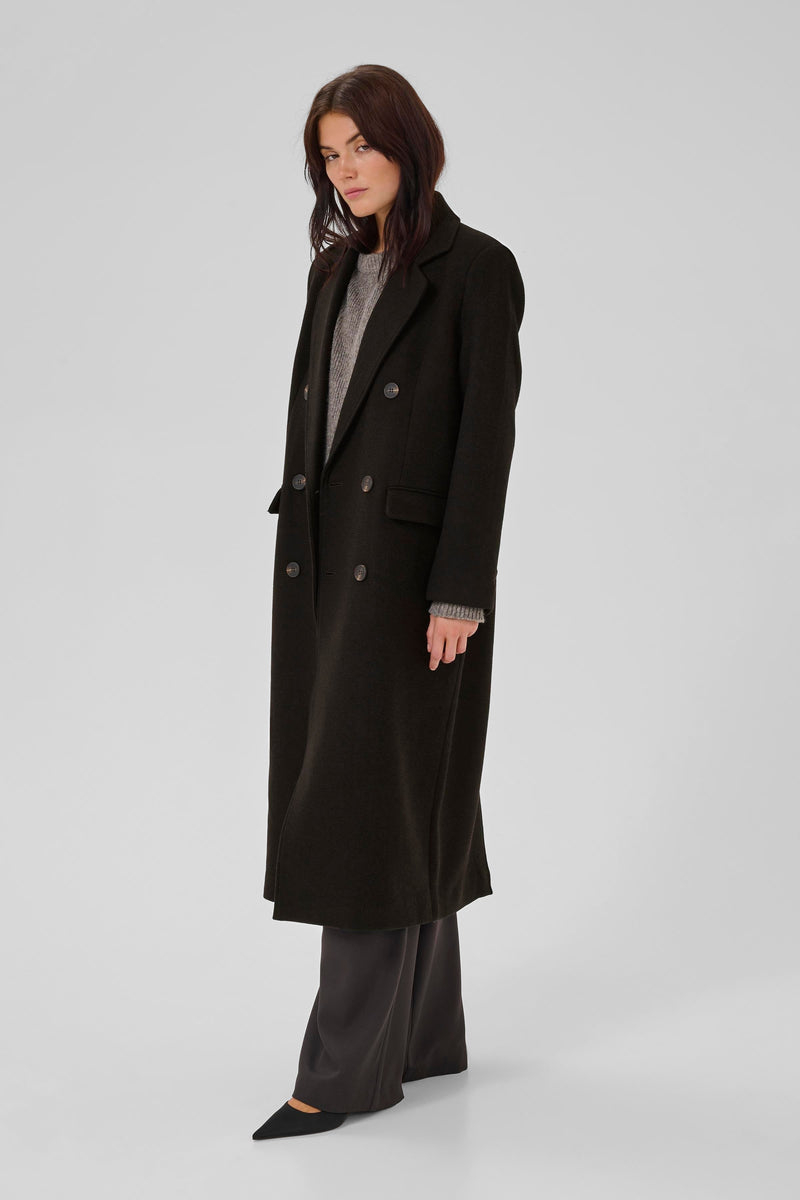 My Essential Wardrobe - Trenchcoat - Espresso Melang - Frannie