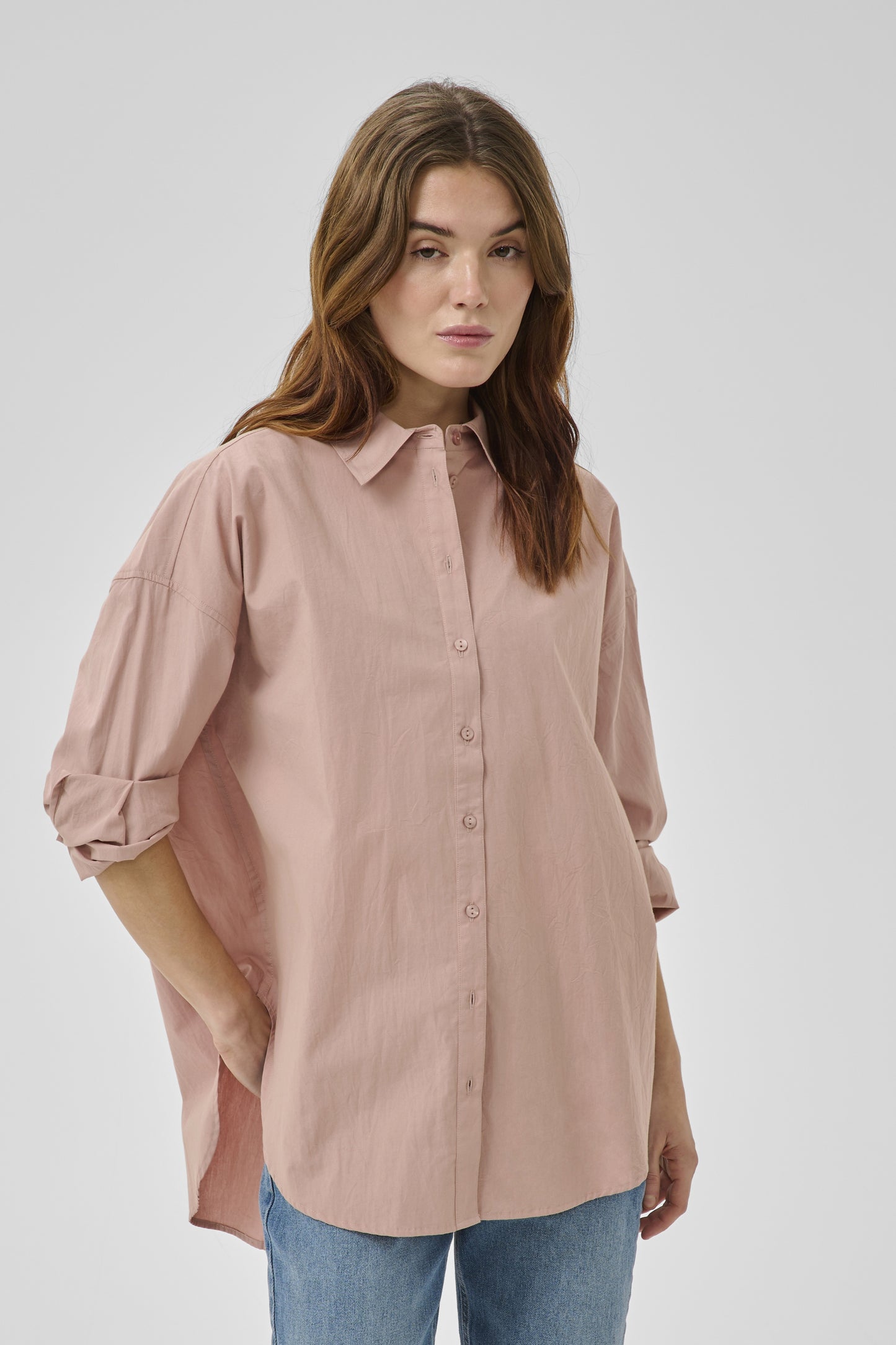 My Essential Wardrobe - Skjorte - Rosa - Sunna Boxy