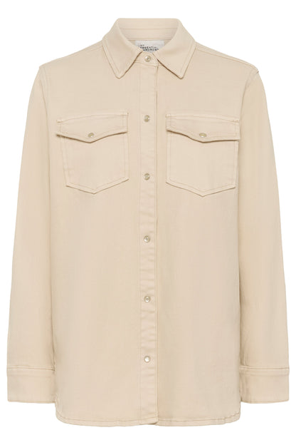 My Essential Wardrobe - Skjorte - Oatmeal - Dagmar