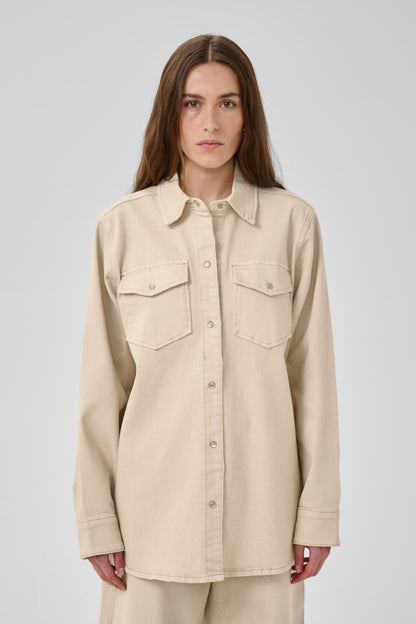 My Essential Wardrobe - Skjorte - Oatmeal - Dagmar