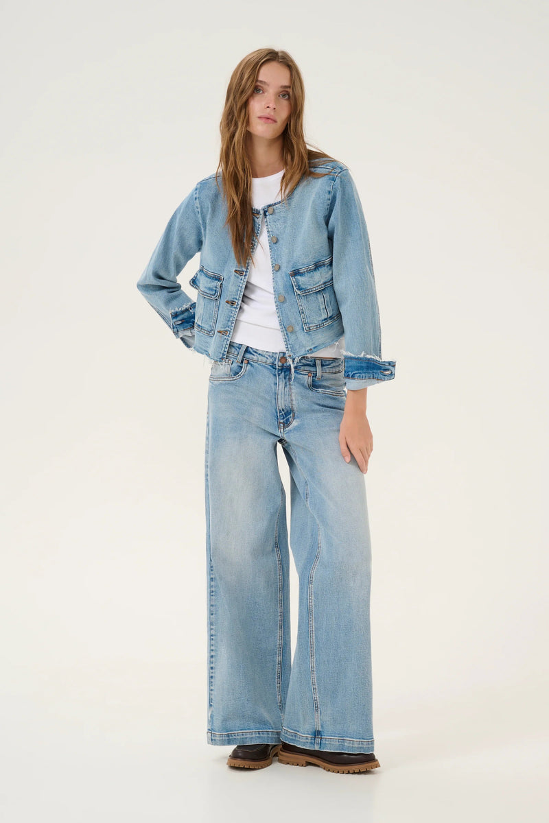 My Essential Wardrobe - Denim jakke - Light blue - Dango - Stilkompagniet.dk