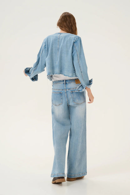 My Essential Wardrobe - Denim jakke - Light blue - Dango - Stilkompagniet.dk
