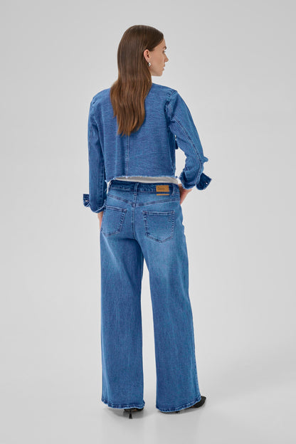 My Essential Wardrobe - Denim jakke - Blue Wash - Dango