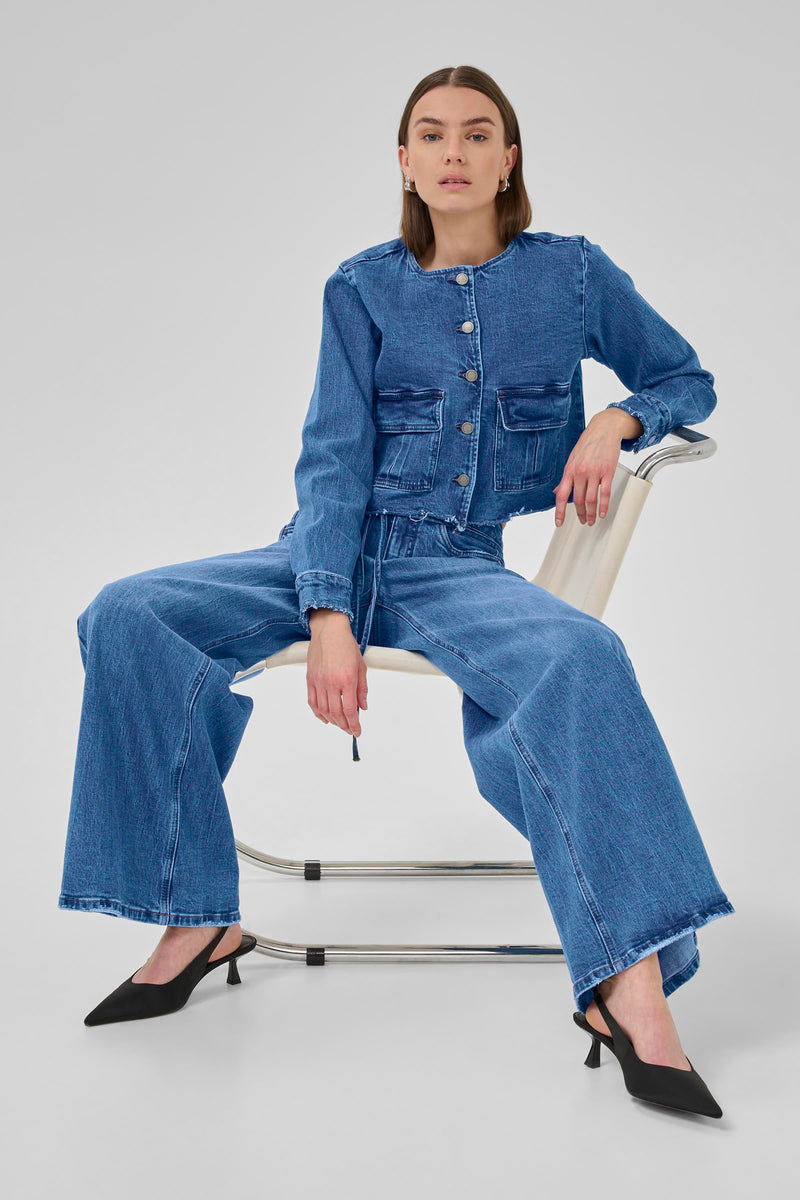 My Essential Wardrobe - Denim jakke - Blue Wash - Dango