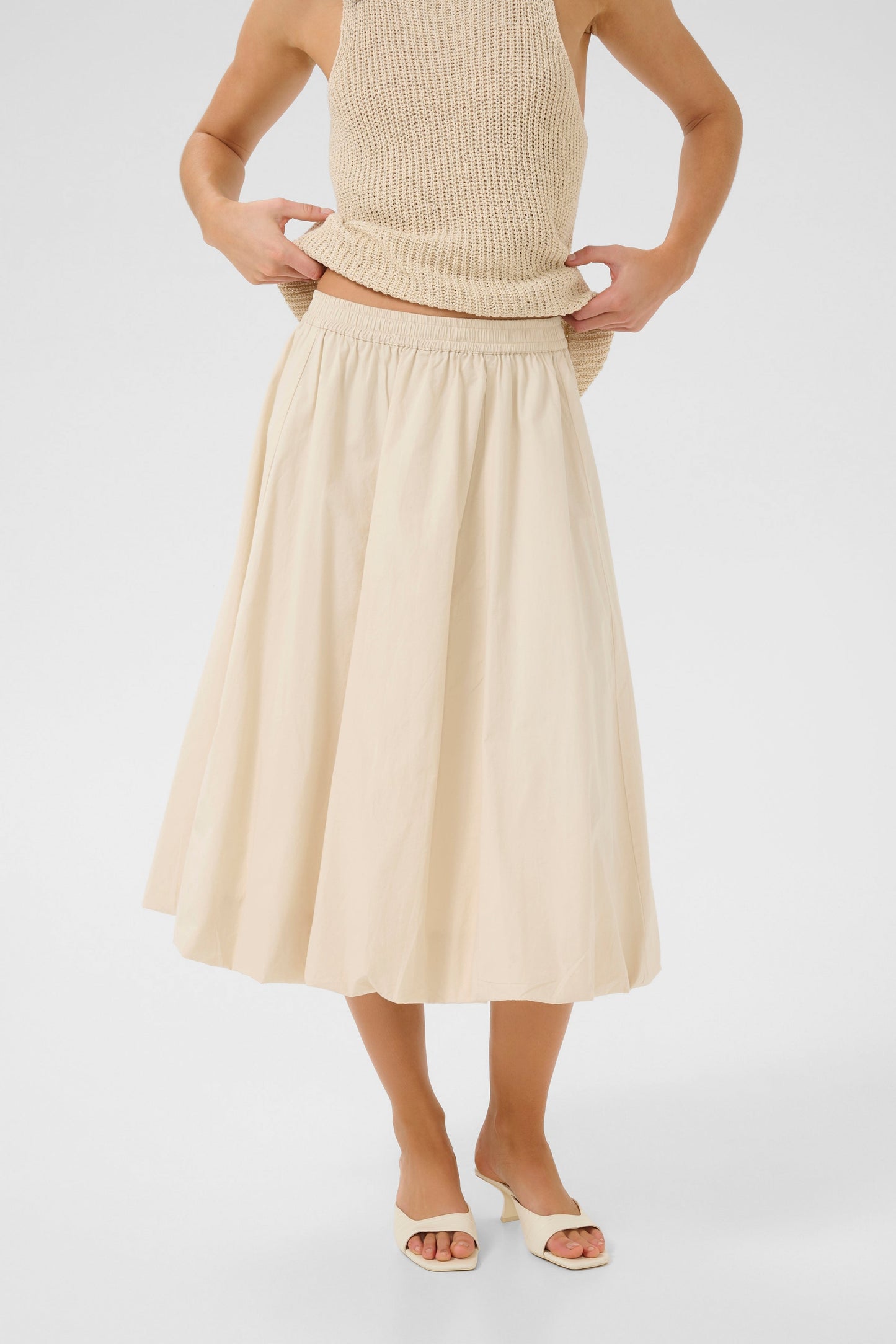 My Essential Wardrobe - Nederdel - Almond milk - Balloon - Sunna