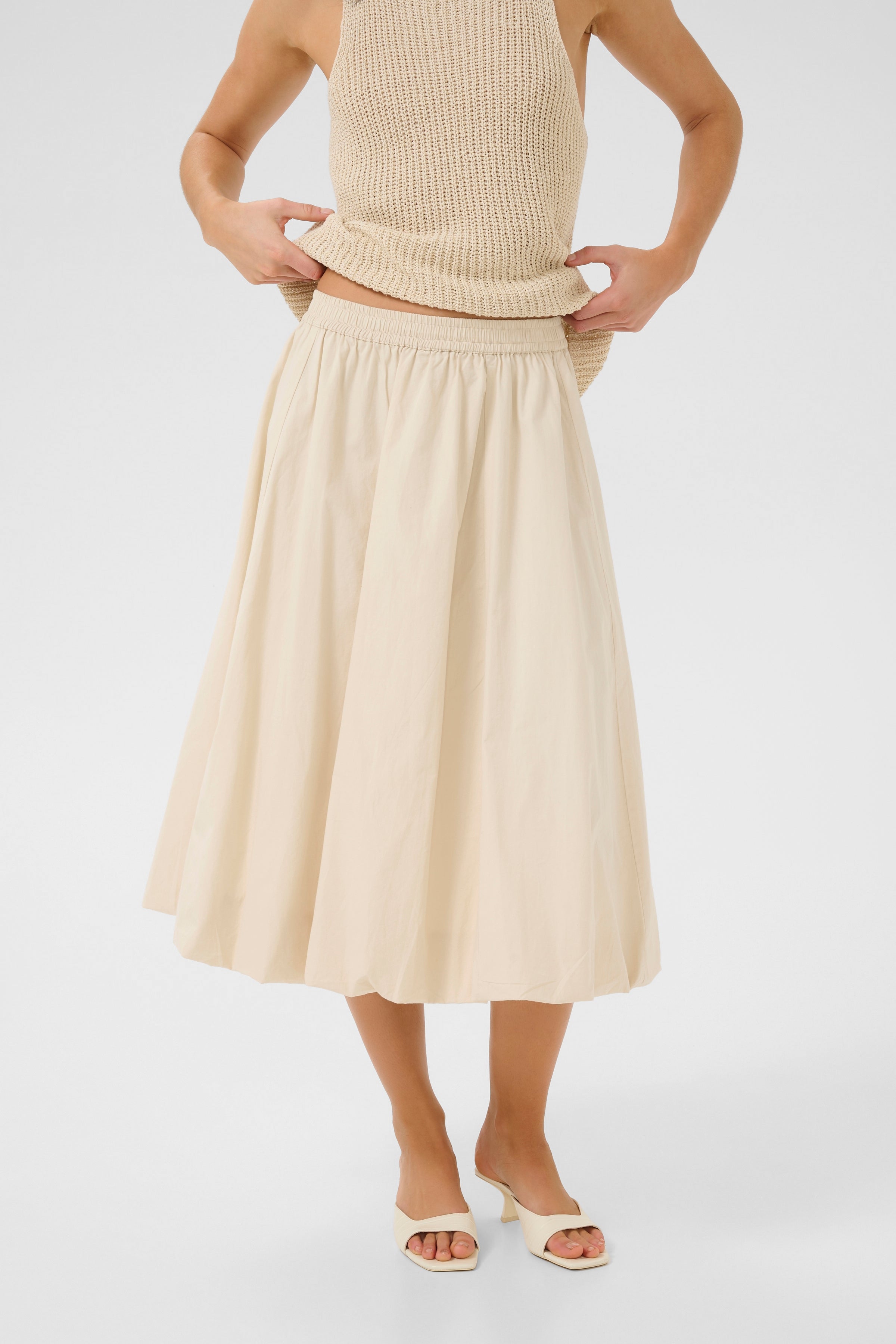 My Essential Wardrobe - Nederdel - Almond milk - Balloon - Sunna