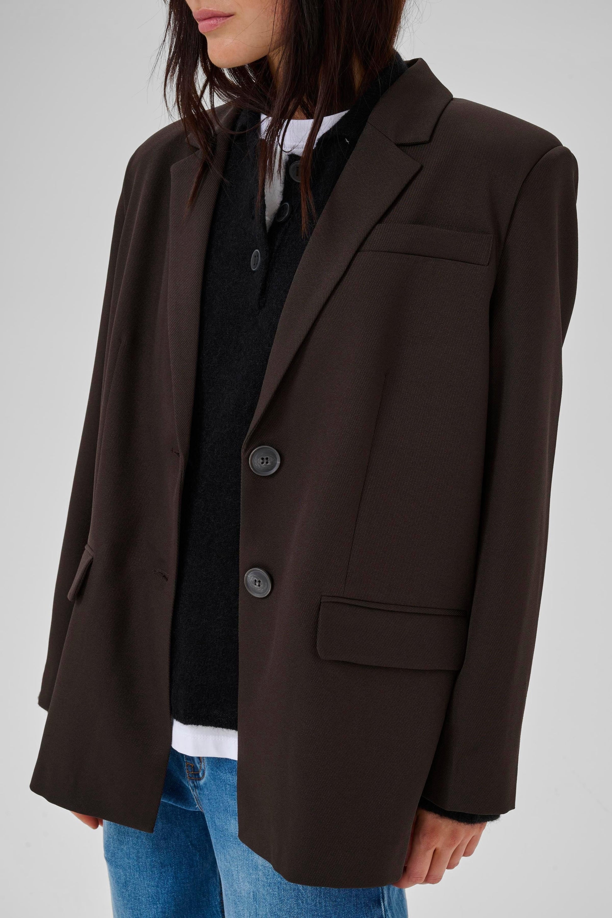 My Essential Wardrobe - Blazer - Espresso - Disa Emmy - Stilkompagniet.dk