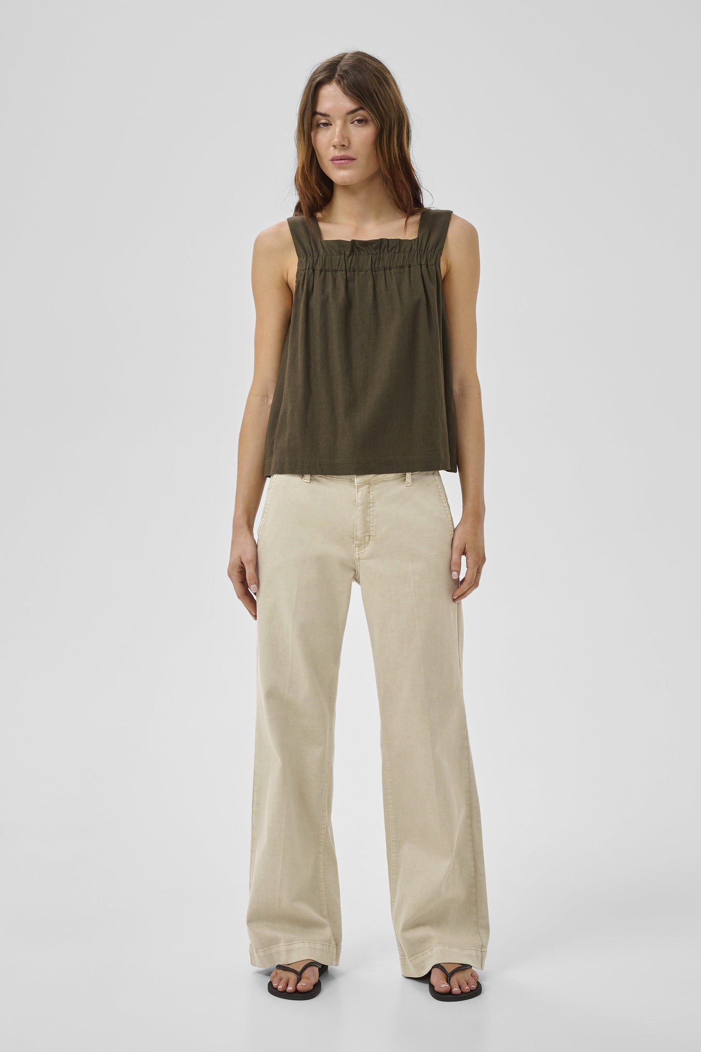 My Essential Wardrobe - Bukser - Oatmeal - Lara 149