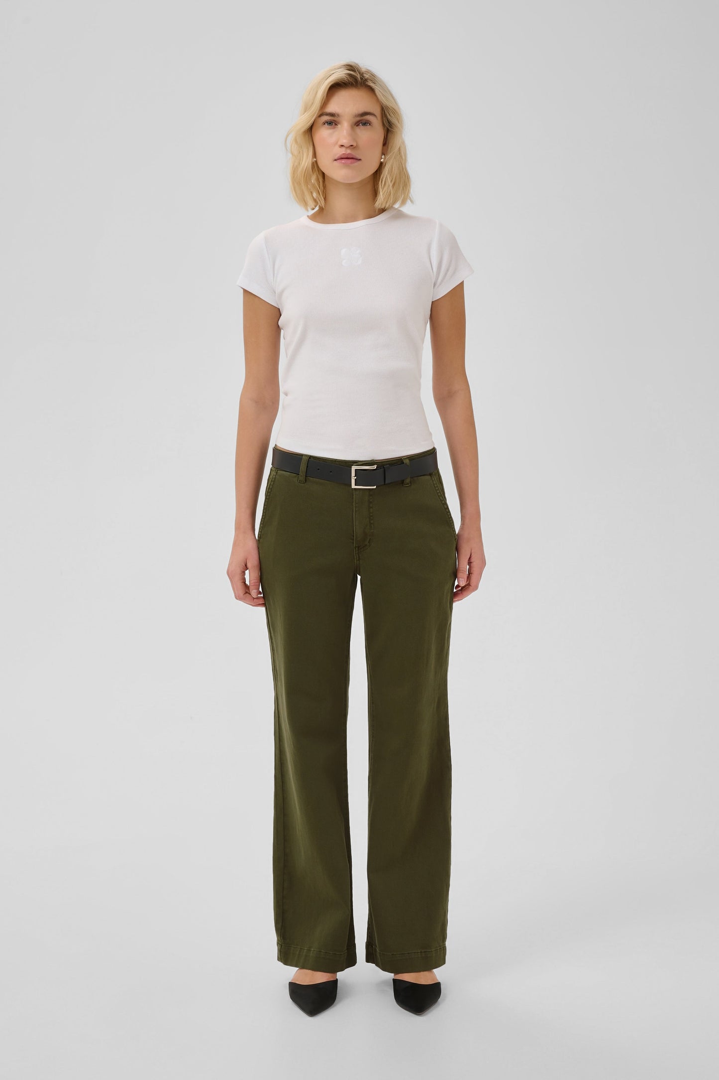 My Essential Wardrobe - Bukser - Olive Night - Lara 149
