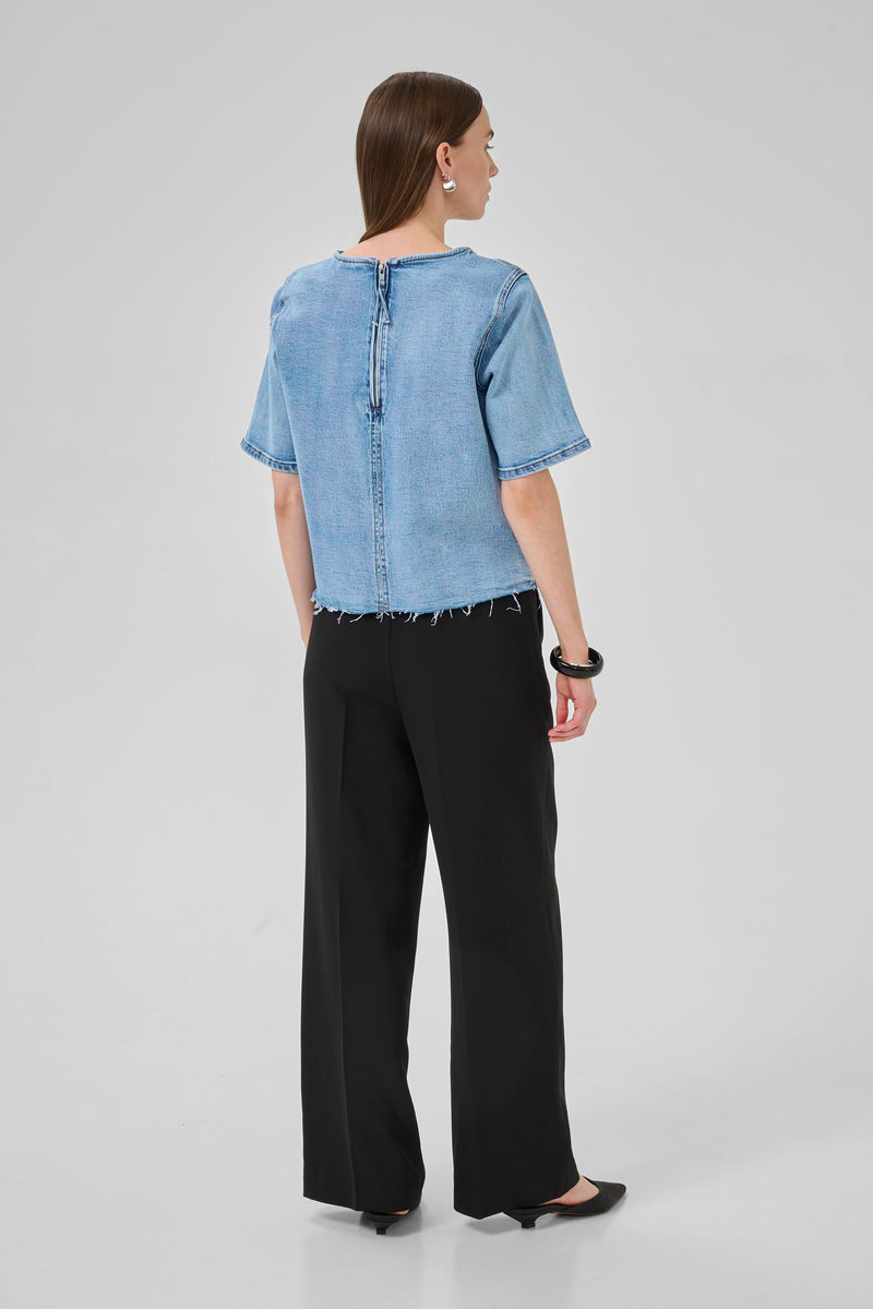 My Essential Wardrobe - T-shirt - Denim Blue - Latti 144