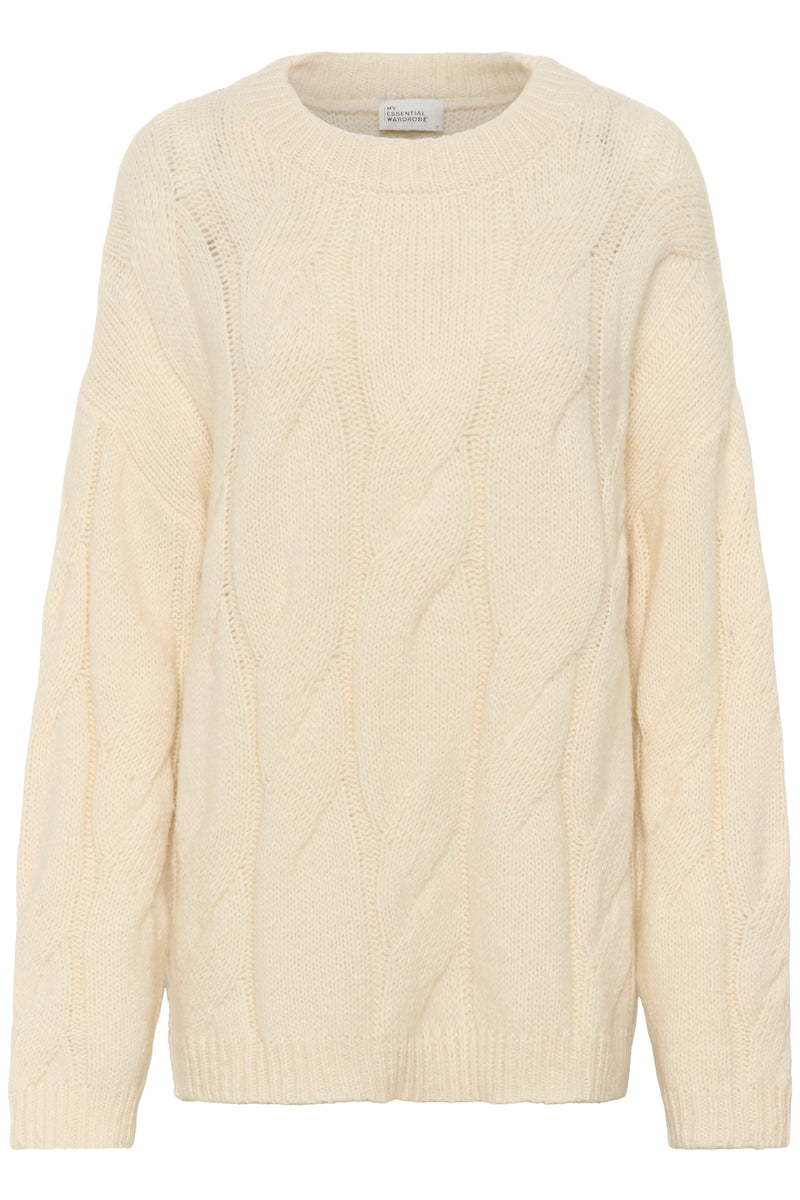 My Essential Wardrobe - Strik Pullover - Snow White - Will