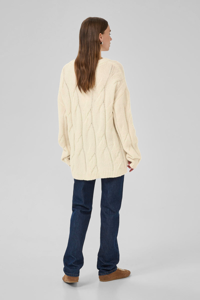 My Essential Wardrobe - Strik Pullover - Snow White - Will
