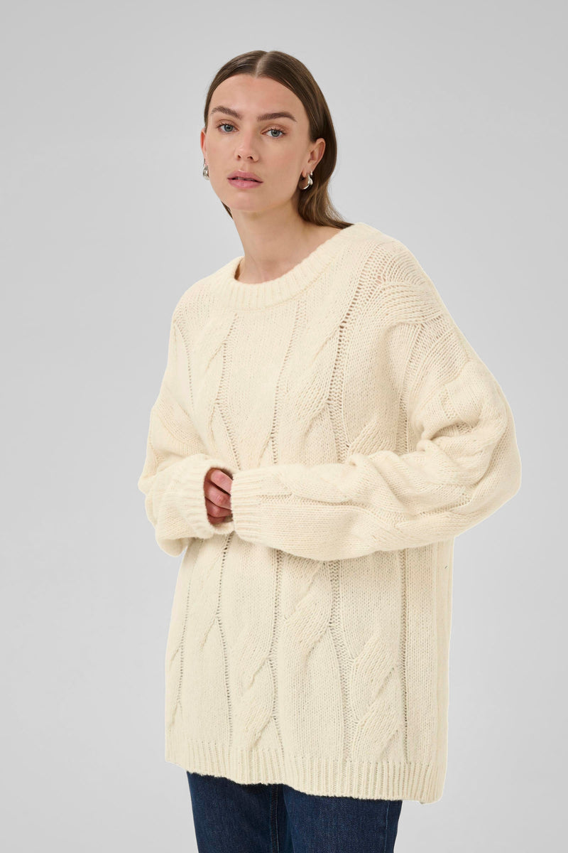My Essential Wardrobe - Strik Pullover - Snow White - Will