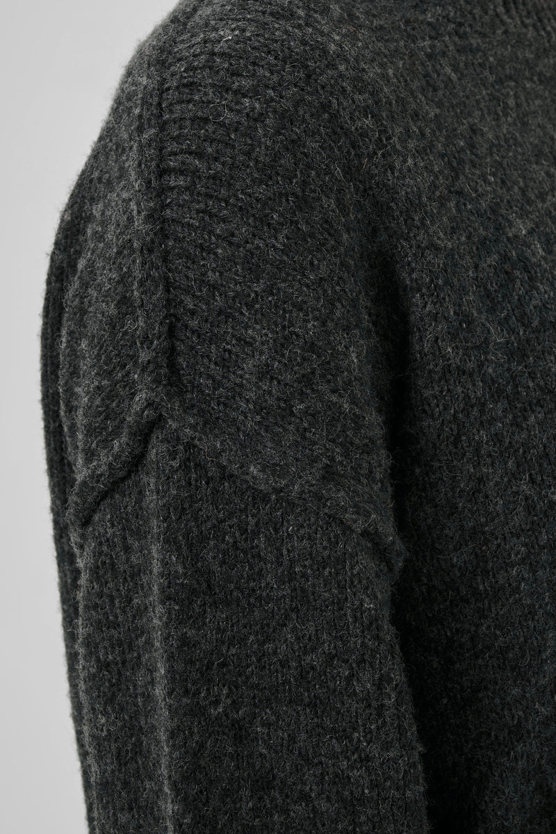 My Essential Wardrobe - Strik pullover - Dark Grey Melange - Paloma Knit