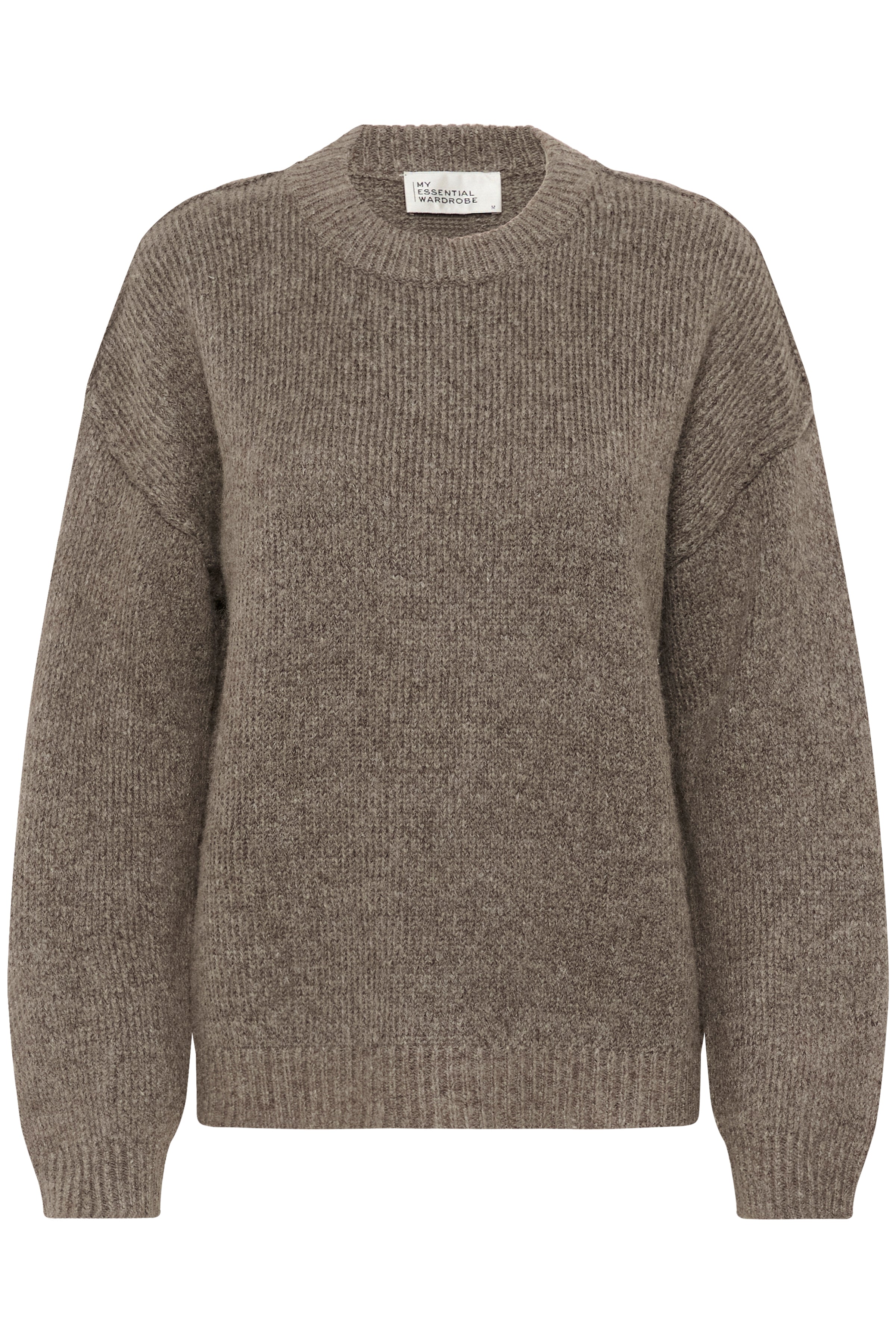 My Essential Wardrobe - Strik pullover - Brown Melange - Paloma Knit