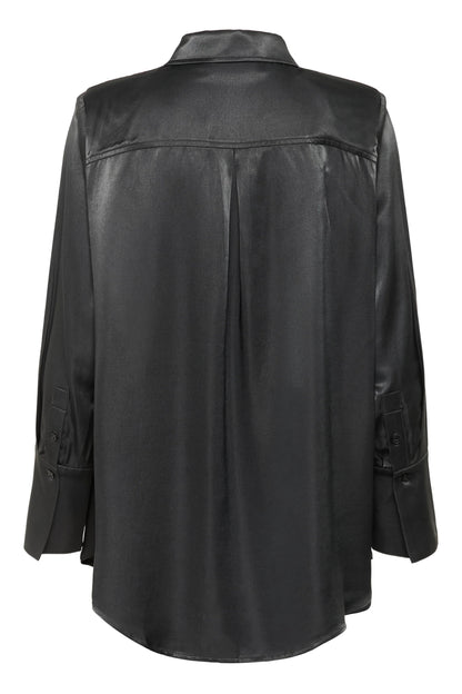 My Essential Wardrobe - Skjorte - Asphalt/Grey - Estelle - Stilkompagniet.dk