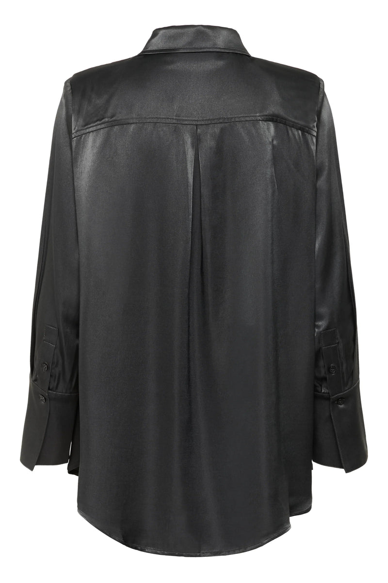 My Essential Wardrobe - Skjorte - Asphalt/Grey - Estelle - Stilkompagniet.dk