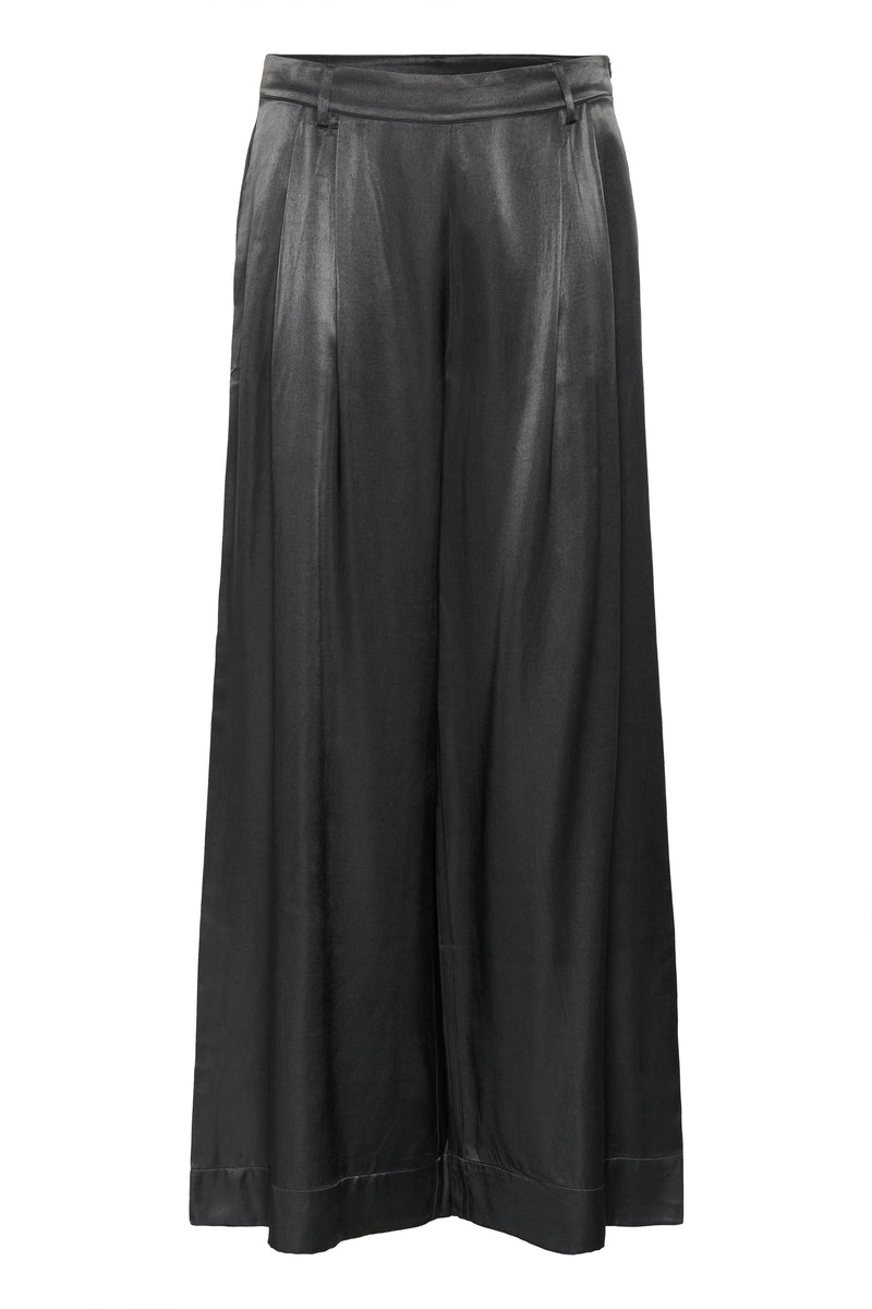 My Essential Wardrobe - Bukser - Asphalt/Grey - Estelle Wide